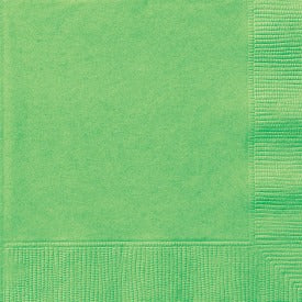 Lime Green Solid Beverage Napkins, 20ct