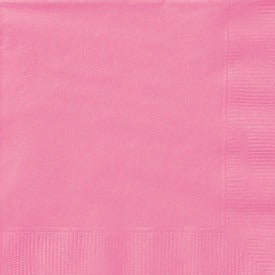 Hot Pink Solid Beverage Napkins, 20ct