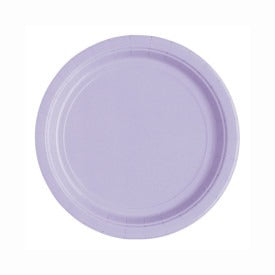 Lavender Solid Round 7in Dessert Plates, 20ct