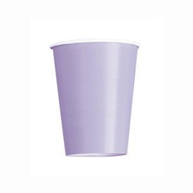 Lavender Solid 9oz Paper Cups, 14ct