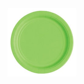 Lime Green Solid Round 7in Dessert Plates, 20ct