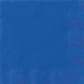 Royal Blue Solid Beverage Napkins, 20ct