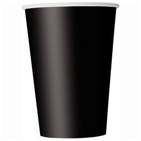 Black Solid 9oz Paper Cups, 14ct