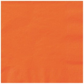 Pumpkin Orange Solid Luncheon Napkins, 20ct