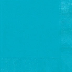 Caribbean Teal Solid Luncheon Napkins, 20ct