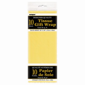 Yellow Tissue Sheets 26in x 20in 10ct