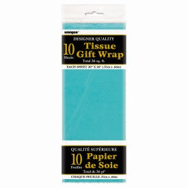 Teal Green Tissue Sheets 26in x 20in 10ct