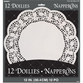 White Doilies 12in 12/ct