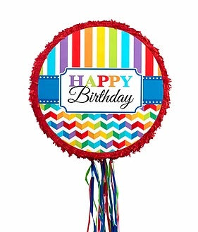 Birthday Brights Pull Pinata