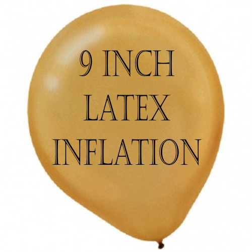 9 Inch Latex Inflation Fee