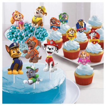 Paw Patrol™ Adventures Paper Toppers Dessert Decorating Kit 12/ct