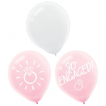 Blush Wedding Latex Balloons 12in 15/ct