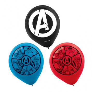 Marvel Avengers Powers Unite™ Printed Latex Balloons 12in 6/ct