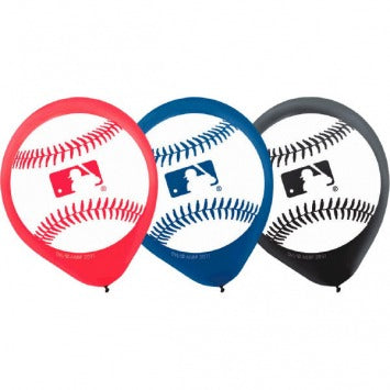 Rawlings Major League Baseball Printed Latex Balloons 12in 6/ct