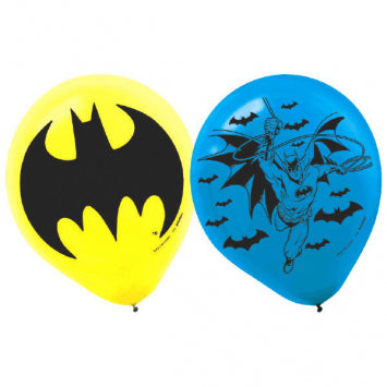 Batman™ Printed Latex Balloons 12in 6/ct