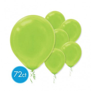 Kiwi Solid Color Latex Balloons - Packaged, 72ct 12/ct