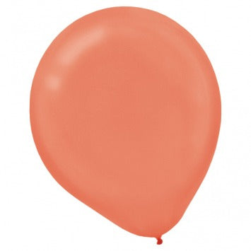 72 ct. Latex Balloons - Pearlized Rose Gold, 12in