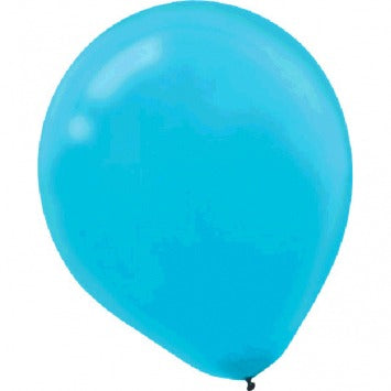 Caribbean Blue Latex Balloons - Packaged, 20 ct 9in