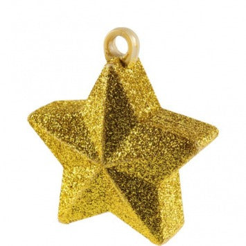 Gold Glitter Star Balloon Weight 6oz