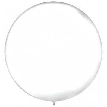 Round Latex Balloons - Clear 24in 4/ct