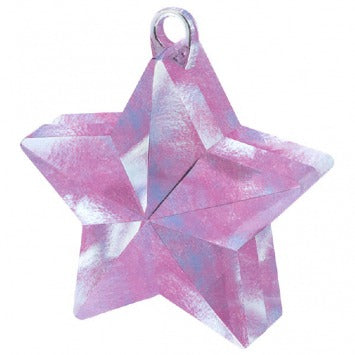 Star Foil Balloon Weight- Iridescent 6oz