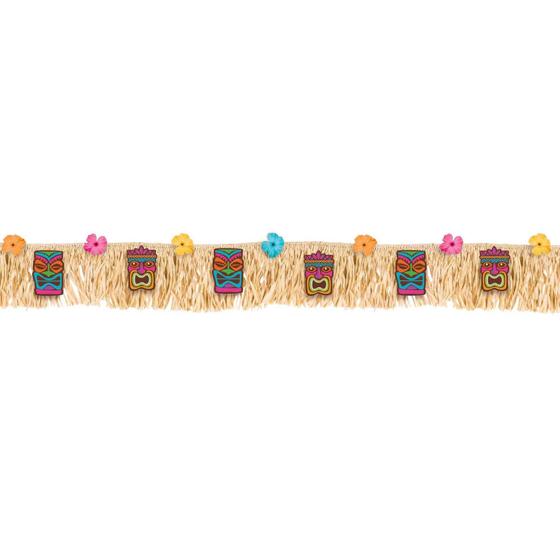 Tiki Fringe Banner 70in x 9in 1/ct