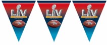 Super Bowl LV Pennant Banner 1/ct