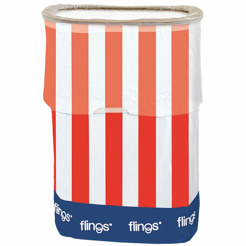 Flings Bin Patriotic - Pop-Up Trash Bin - 13 Gallons 22in x 15in x 10in 1/ct