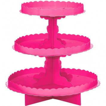 Treat Stand - Bright Pink 11 1/2in x 11 1/4in