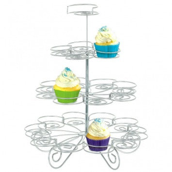 4 Tier Wire Mini Cupcake Stand 11in x 12in