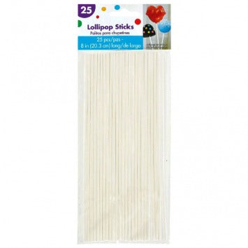 Lollipop Sticks 8in 25/ct