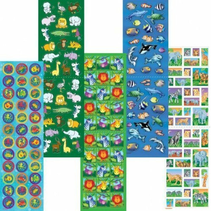 Animals Sticker Value Pack 10 Sheets (350 stickers)