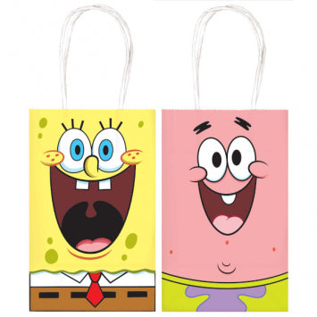SpongeBob© Printed Paper Kraft Bag 8/ct