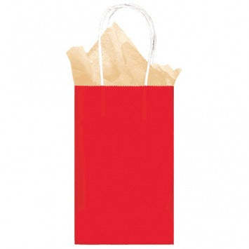 Solid Kraft - Red Small Bag 8 3/8in H x 5 1/4in W x 3 1/4in D