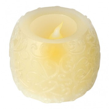 Molded LED Candle 1 9/10in x 2 3/10in 2/ct