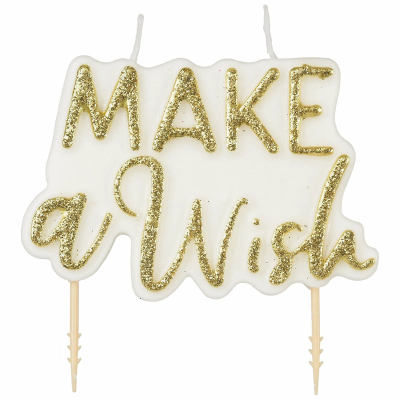 Make A Wish Plaque Candle 3 3/10in 1/ct