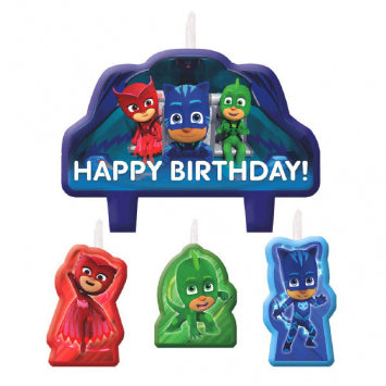 PJ Masks Birthday Candle Set 4/ct