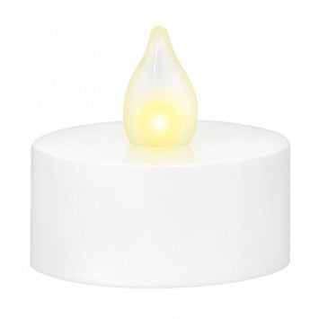 LED Tealights - White 3/4in x 1 1/2in 12/ct