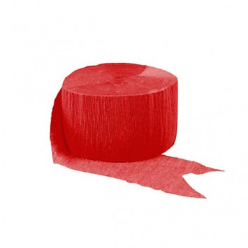 Solid Rolls Crepe - Apple Red 81ft