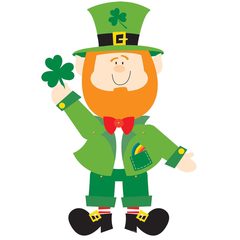 Leprechaun Jointed Paper Cutout 35in 1/ct