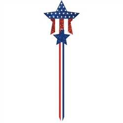 Patriotic Lawn Stake 21 1/2in x 7 1/4in 1/ct