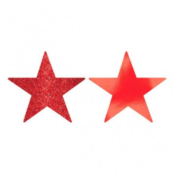 Star Cutouts - Apple Red
 5in 5/ct