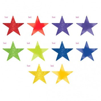 Star Cutouts - Rainbow 5in 5/ct