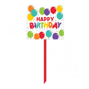 Birthday Celebration Yard Sign 14in H x 15in W