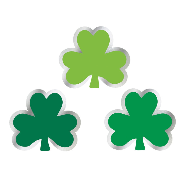 St. Patrick's Day Paper w/Glitter Super Value Pack Mini Cutouts 2 1/2in 50/ct