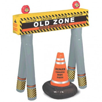 Inflatable Age Barricade Kit: Barricade 39in x 36in; Cone 20in x 12in