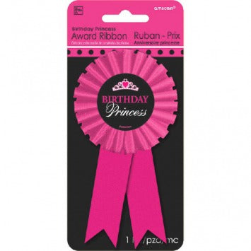 Birthday Princess Award Ribbon 5 1/2in