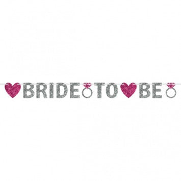 Bride to Be Glitter Banner 12ft