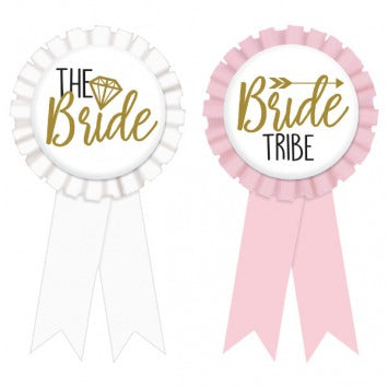 Award Ribbons - Multi Pack: 1 Bride Ribbon; 7 Bride Tribe Ribbons