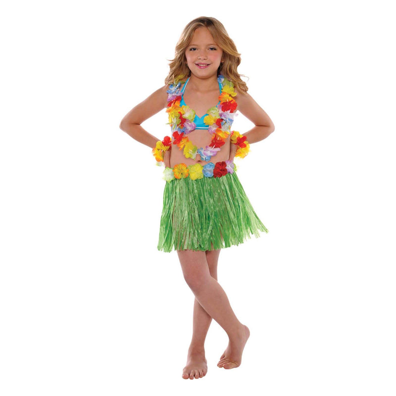 Hula Skirt Kit - Child Size 12in x 22in 5/ct